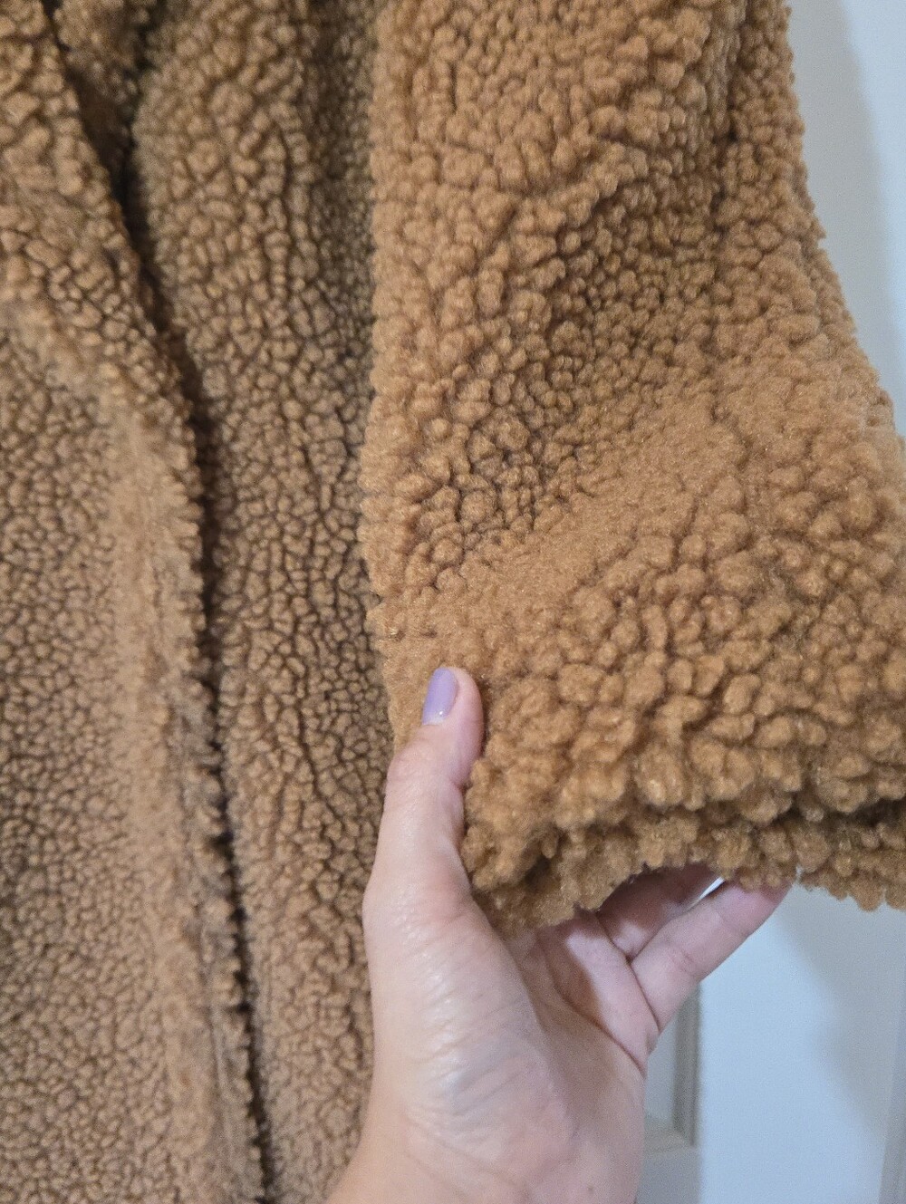 UGG Brown Gertrude Long Teddy Coat, SIZE M - Picture 11 of 16